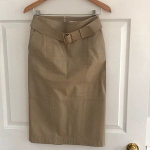 Max Mara Leather Pencil Skirt